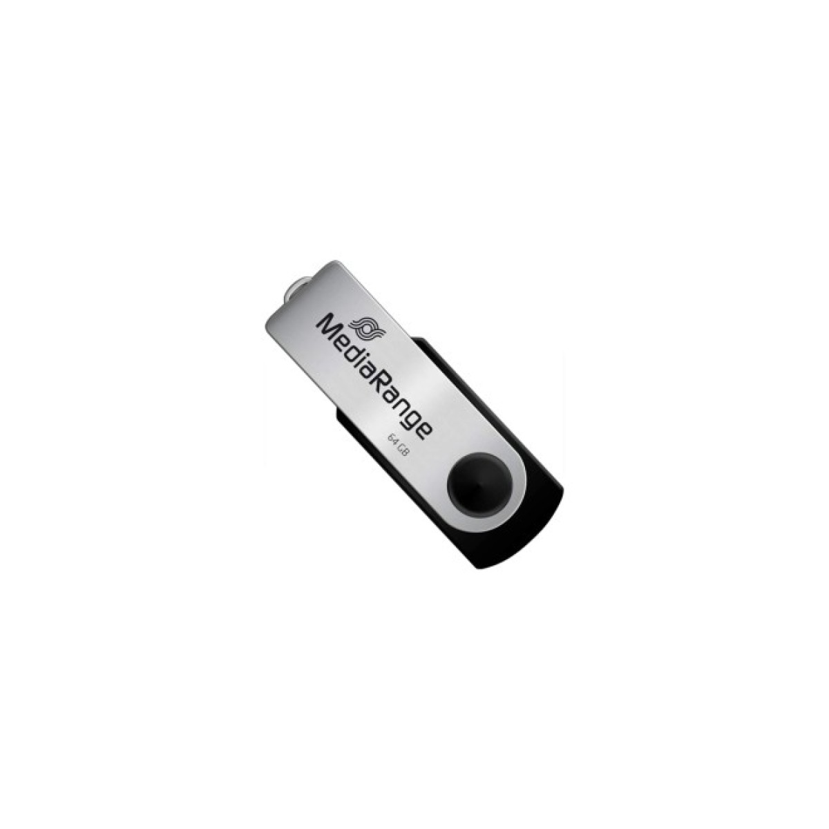 USB флеш накопитель Mediarange 64GB Black/Silver USB 2.0 (MR912) 98_98.jpg - фото 1