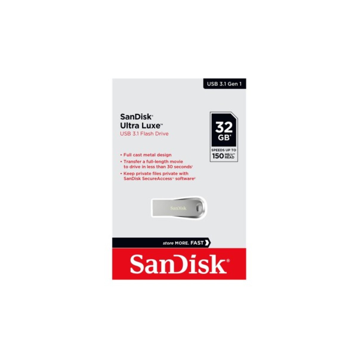 USB флеш накопитель SanDisk 32GB Ultra Luxe USB 3.1 (SDCZ74-032G-G46) 98_98.jpg - фото 3