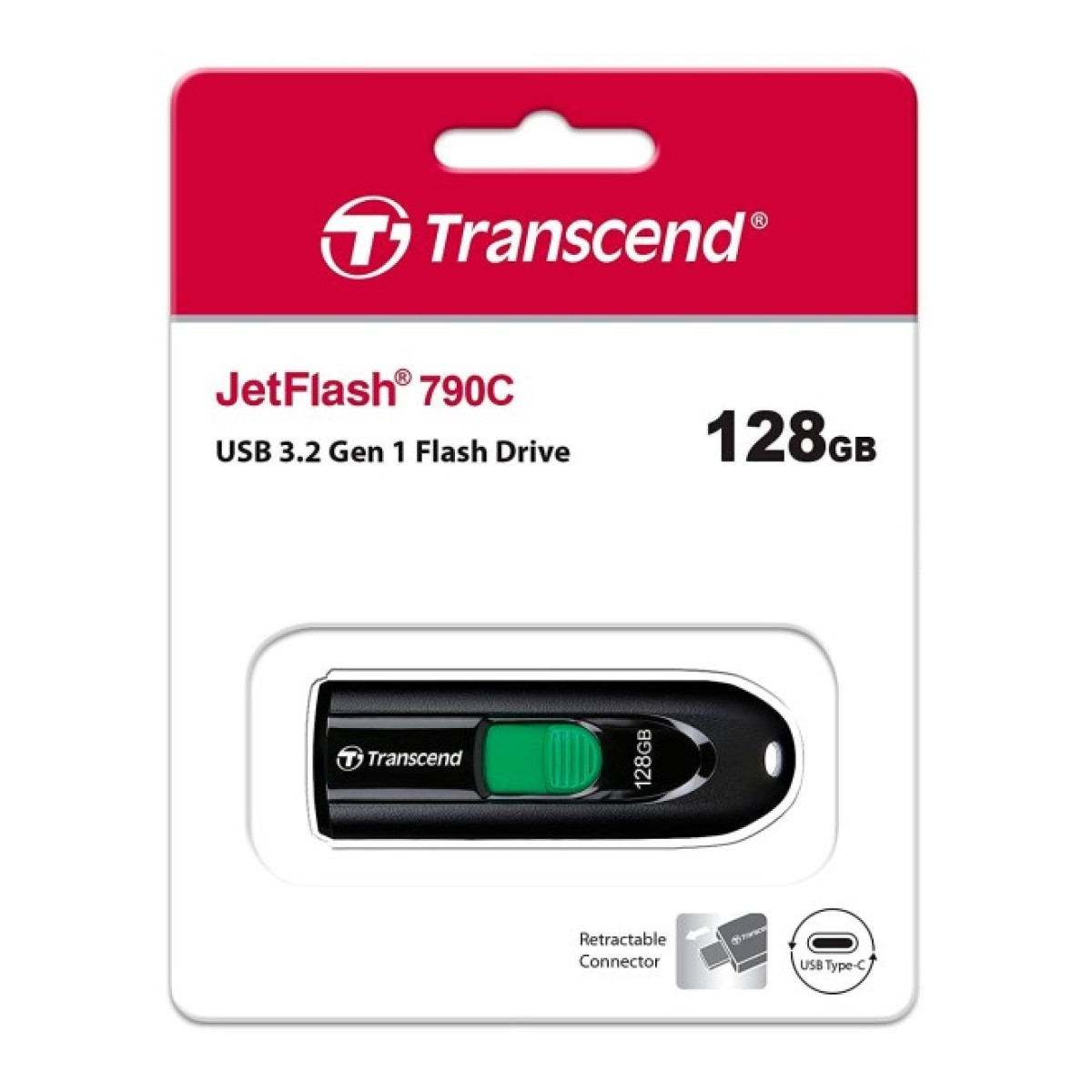 USB флеш накопичувач Transcend 128GB JetFlash 790C Black USB 3.1 (TS128GJF790C) 98_98.jpg - фото 6