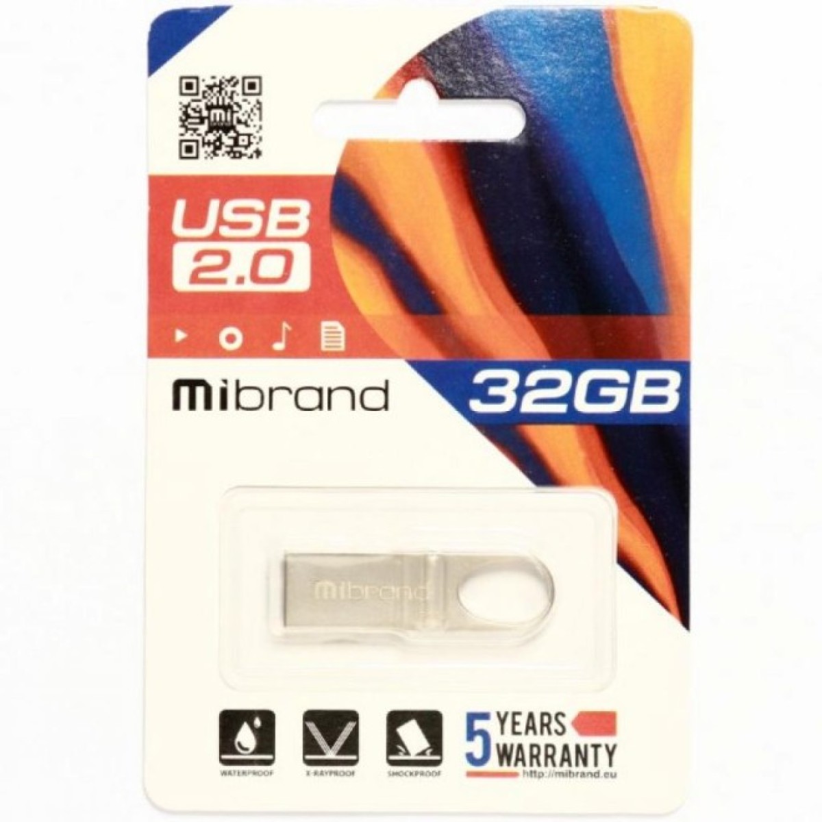 USB флеш накопитель Mibrand 32GB Irbis Silver USB 2.0 (MI2.0/IR32U3S) 98_98.jpg - фото 2