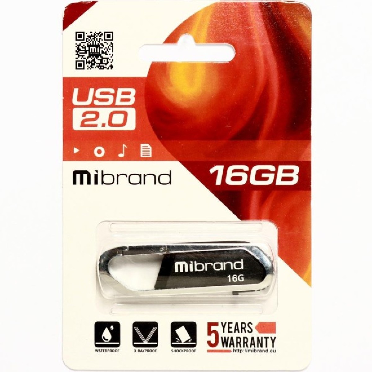 USB флеш накопитель Mibrand 16GB Aligator Grey USB 2.0 (MI2.0/AL16U7G) 98_98.jpg - фото 2