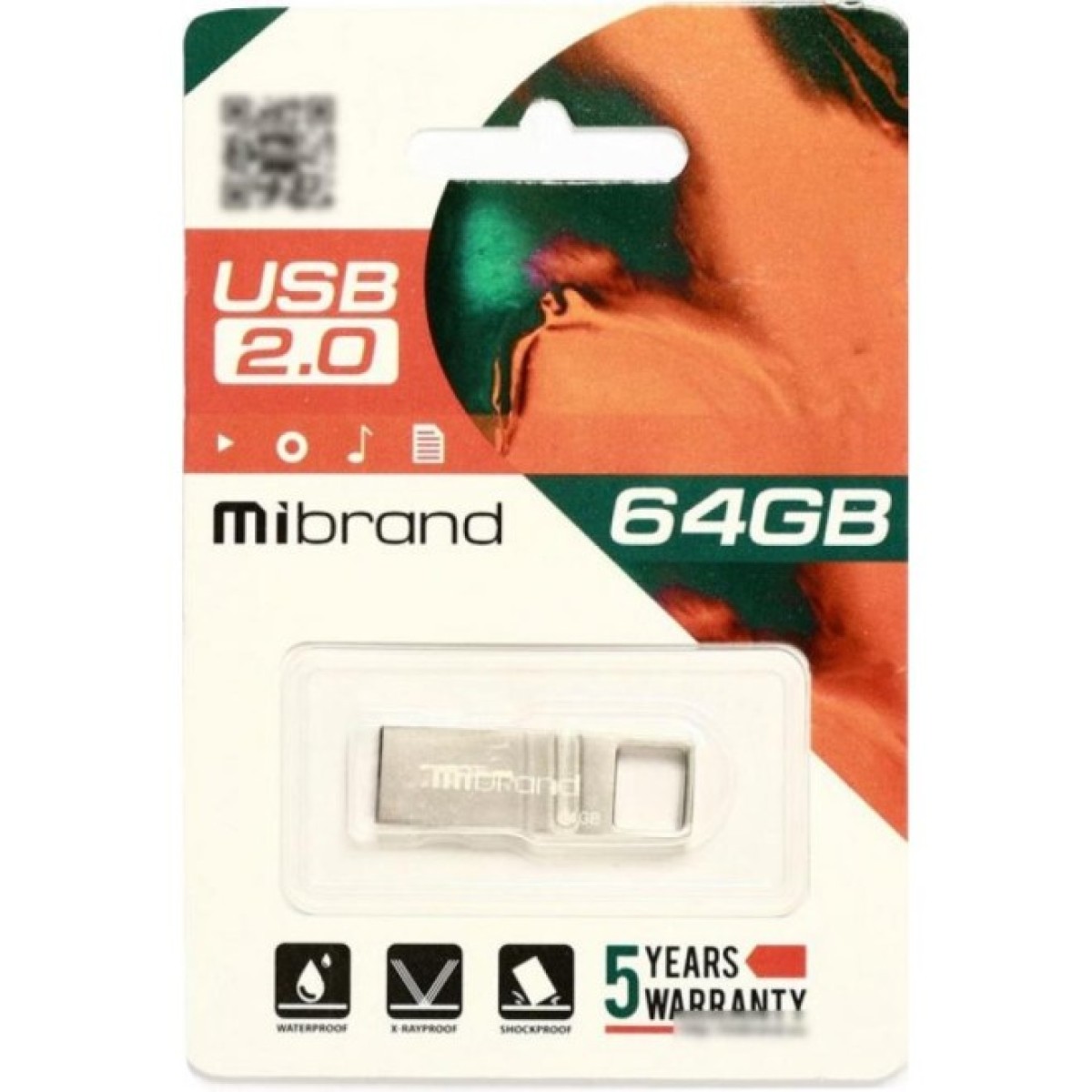 USB флеш накопитель Mibrand 64GB Shark Silver USB 2.0 (MI2.0/SH64U4S) 98_98.jpg - фото 2