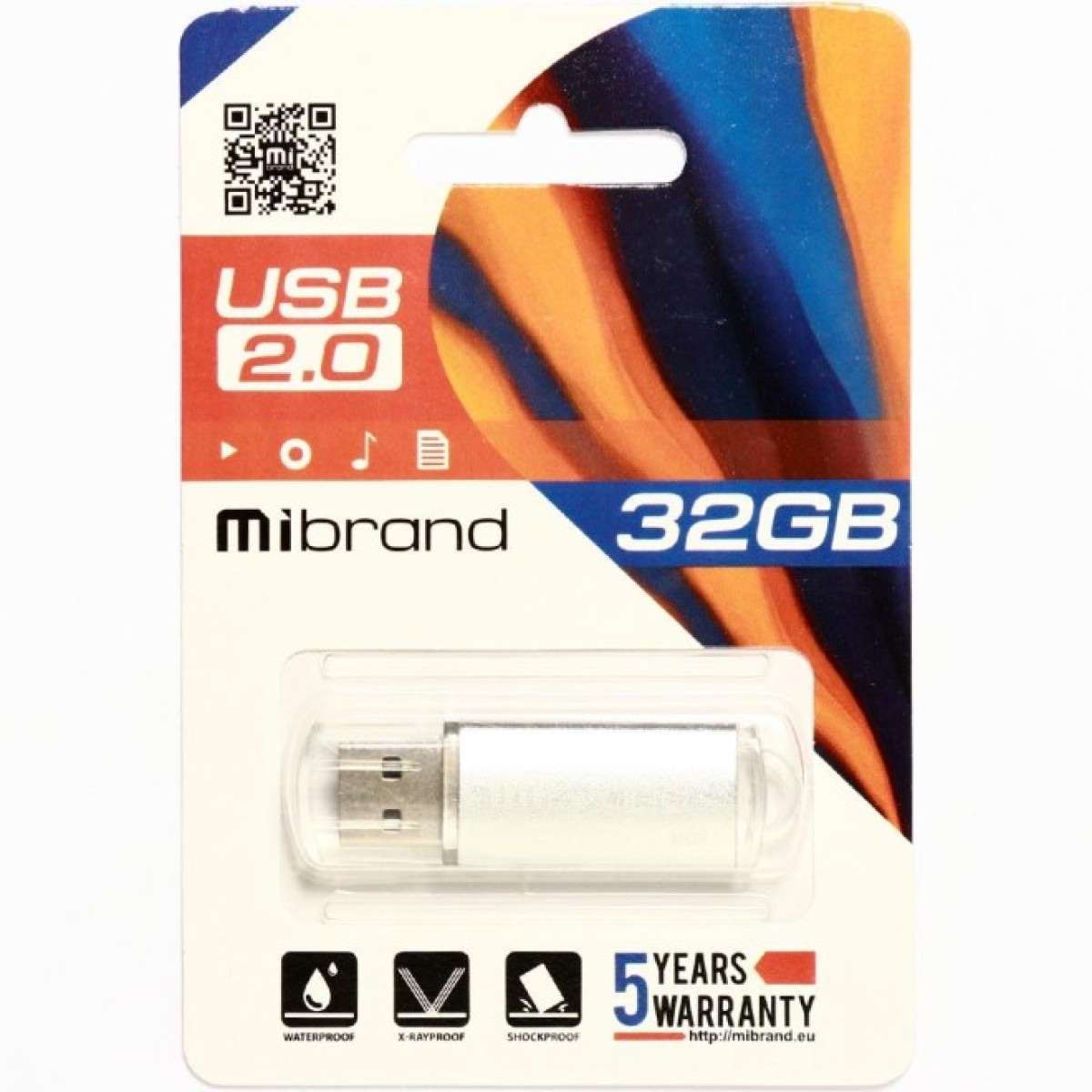 USB флеш накопитель Mibrand 32GB Cougar Silver USB 2.0 (MI2.0/CU32P1S) 98_98.jpg - фото 2
