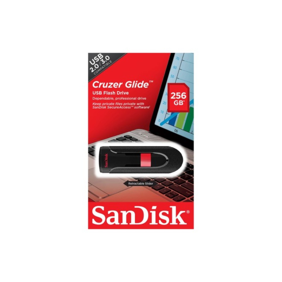 USB флеш накопитель SanDisk 256GB Cruzer Glide USB 3.0 (SDCZ60-256G-B35) 98_98.jpg - фото 5