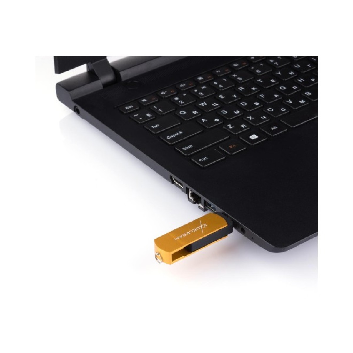 USB флеш накопичувач eXceleram 16GB P2 Series Gold/Black USB 3.1 Gen 1 (EXP2U3GOB16) 98_98.jpg - фото 2