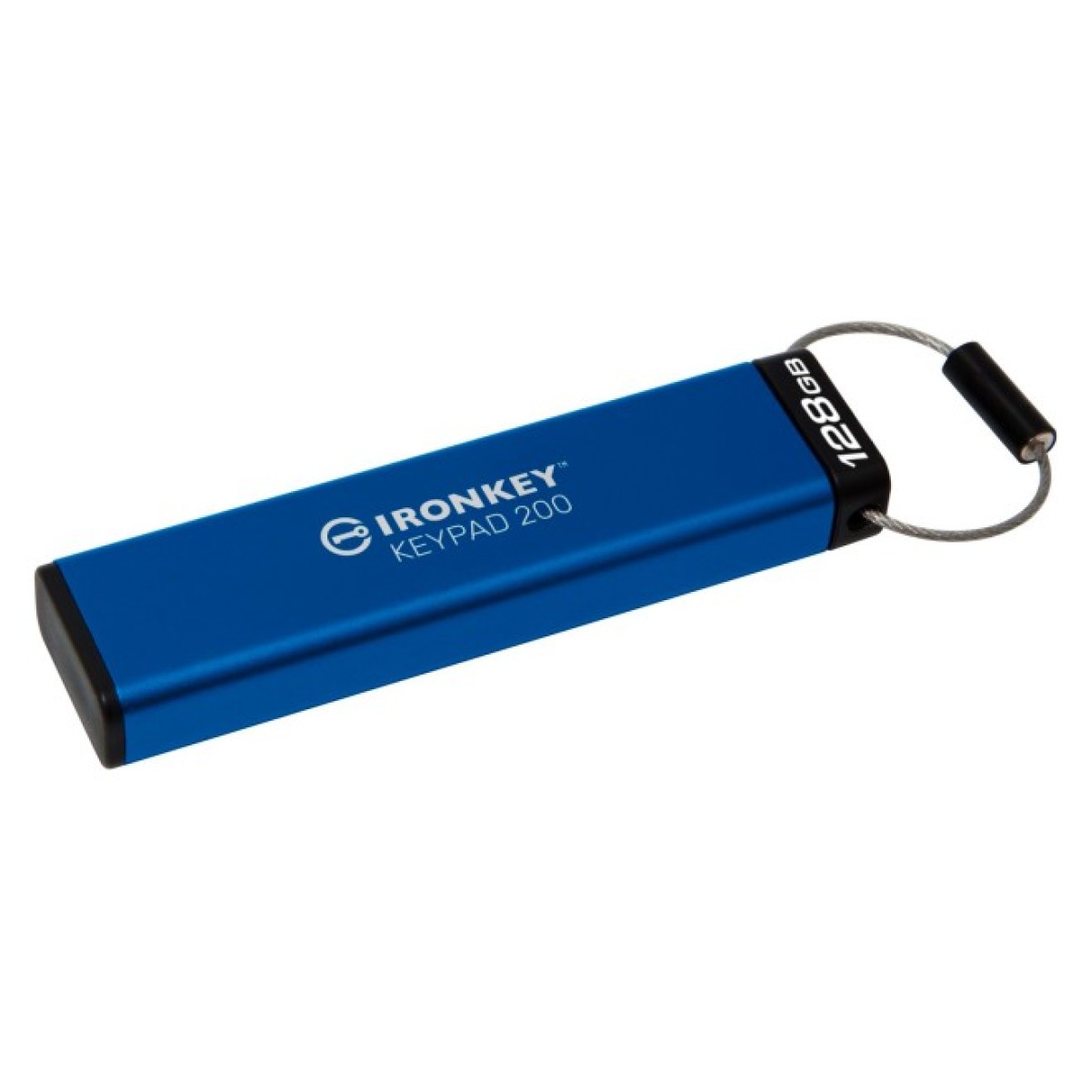 USB флеш накопитель Kingston 128GB IronKey Keypad 200 AES-256 Encrypted Blue USB 3.2 (IKKP200/128GB) 98_98.jpg - фото 2