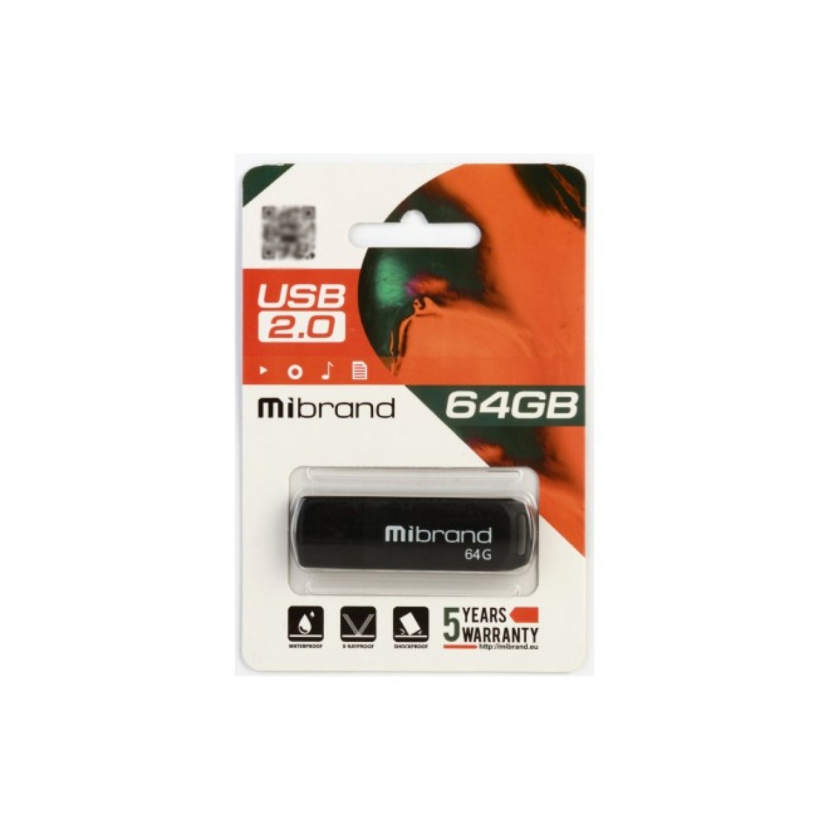 USB флеш накопитель Mibrand 64GB Mink Black USB 2.0 (MI2.0/MI64P4B) 98_98.jpg - фото 2