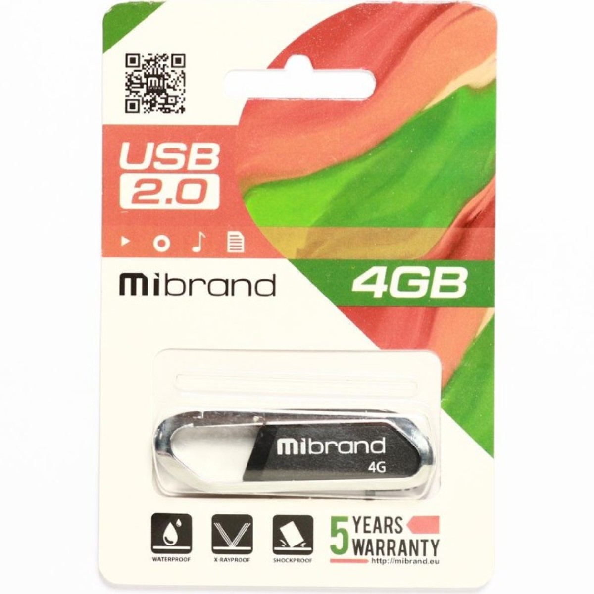 USB флеш накопитель Mibrand 4GB Aligator Grey USB 2.0 (MI2.0/AL4U7G) 98_98.jpg - фото 2