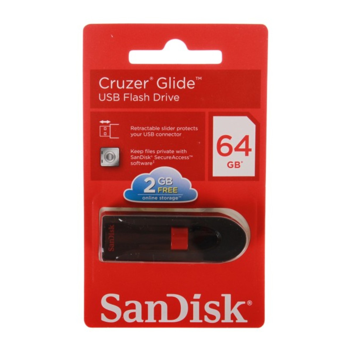 USB флеш накопитель SanDisk 64GB Cruzer Glide Black USB 3.0 (SDCZ600-064G-G35) 98_98.jpg - фото 3