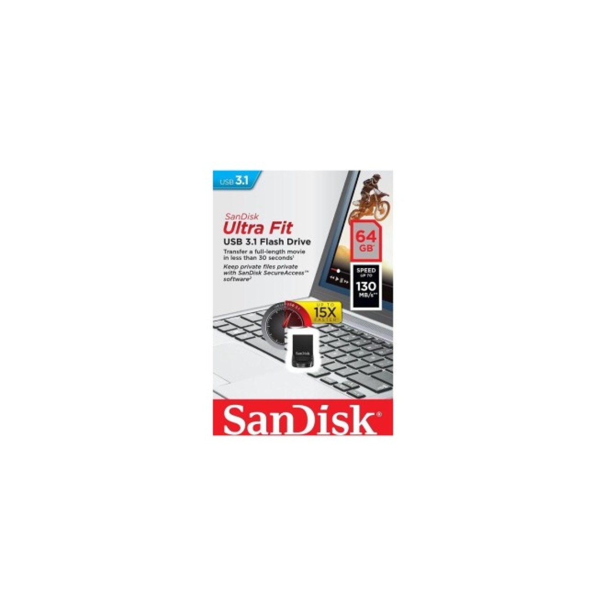 USB флеш накопитель SanDisk 64GB Ultra Fit USB 3.1 (SDCZ430-064G-G46) 98_98.jpg - фото 5