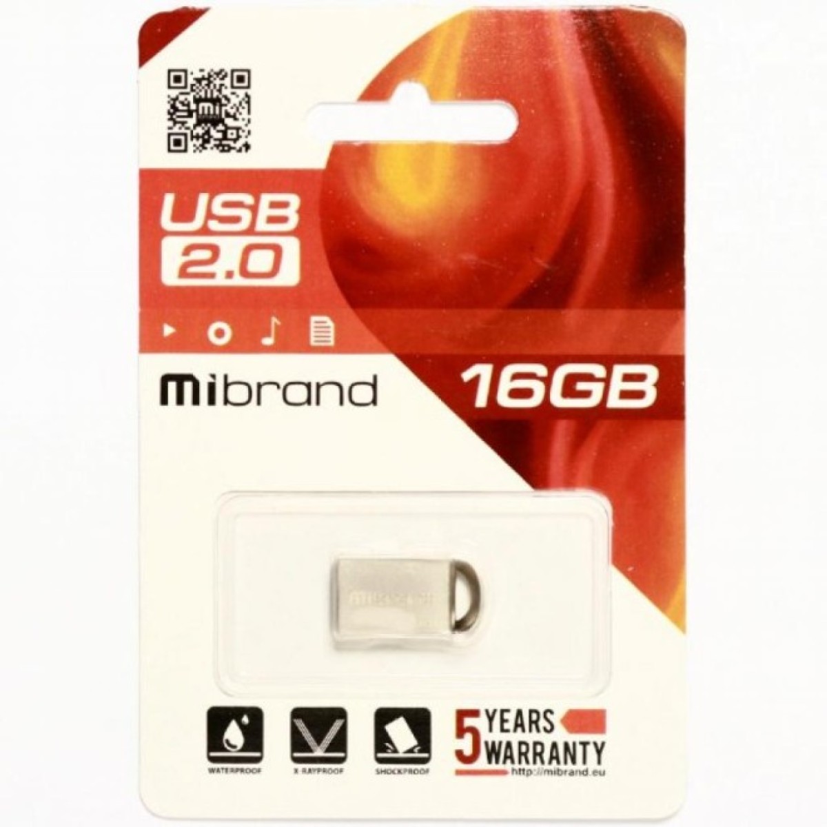 USB флеш накопичувач Mibrand 16GB lynx Silver USB 2.0 (MI2.0/LY16M2S) 98_98.jpg - фото 2
