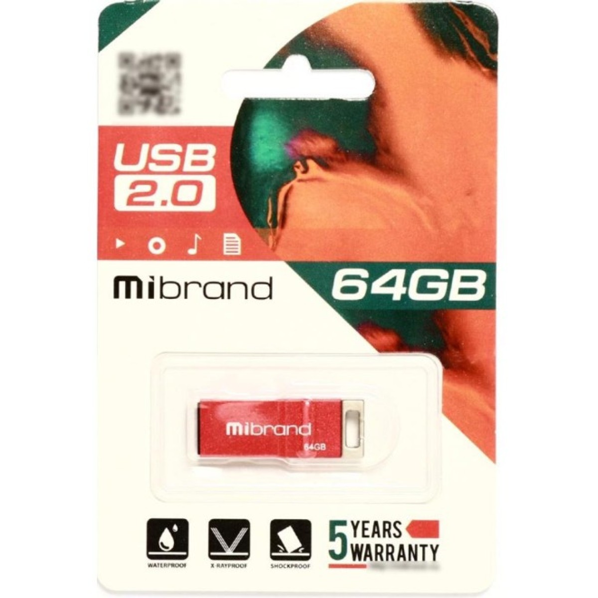 USB флеш накопичувач Mibrand 64GB Сhameleon Red USB 2.0 (MI2.0/CH64U6R) 98_98.jpg - фото 2