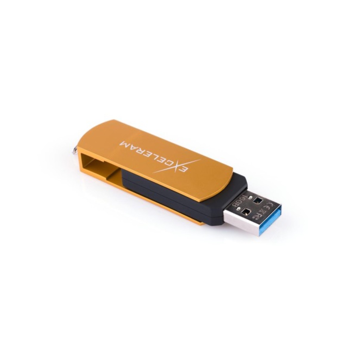 USB флеш накопитель eXceleram 16GB P2 Series Gold/Black USB 3.1 Gen 1 (EXP2U3GOB16) 98_98.jpg - фото 6