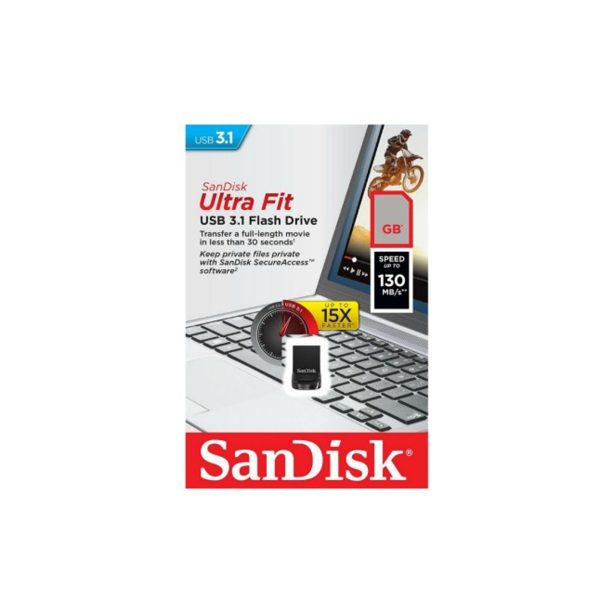 USB флеш накопичувач SanDisk 256GB Ultra Fit USB 3.1 (SDCZ430-256G-G46) 98_98.jpg - фото 5