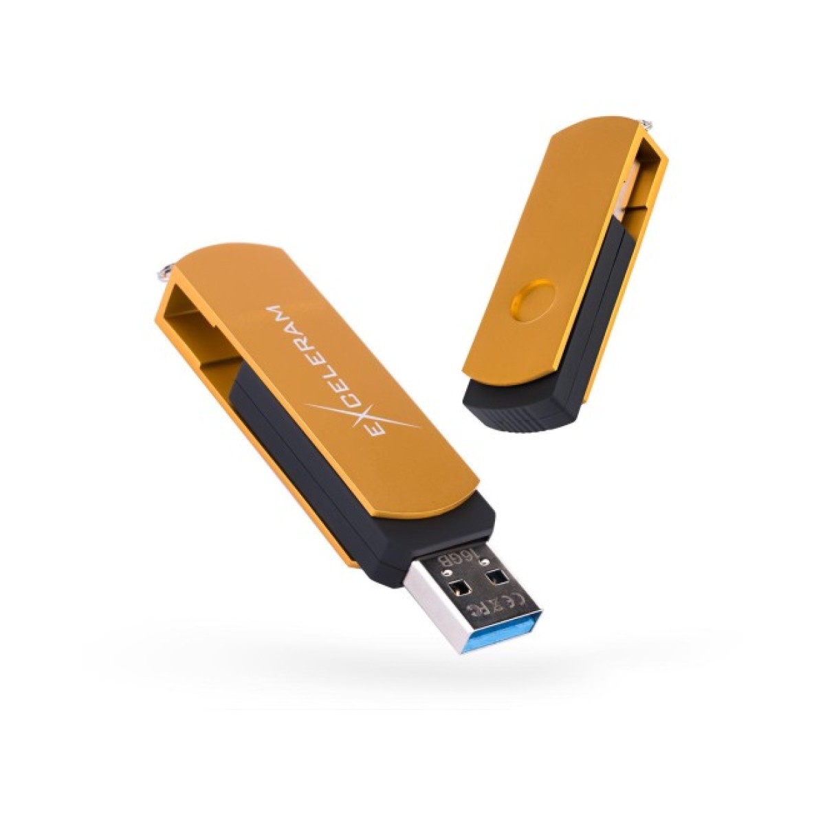 USB флеш накопичувач eXceleram 16GB P2 Series Gold/Black USB 3.1 Gen 1 (EXP2U3GOB16) 256_256.jpg