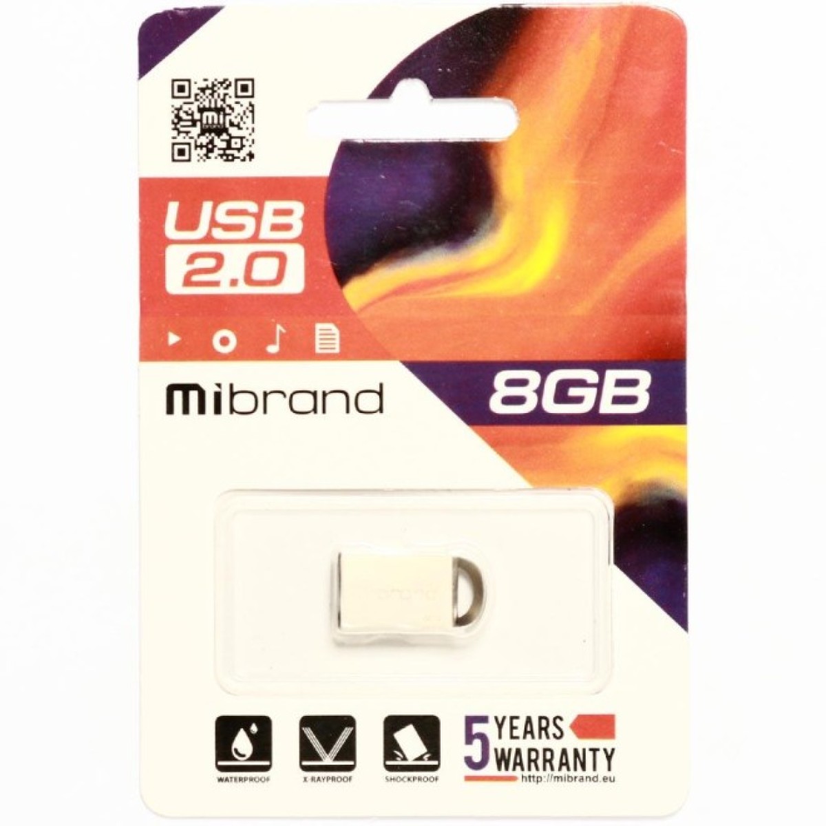 USB флеш накопичувач Mibrand 8GB lynx Silver USB 2.0 (MI2.0/LY8M2S) 98_98.jpg - фото 2