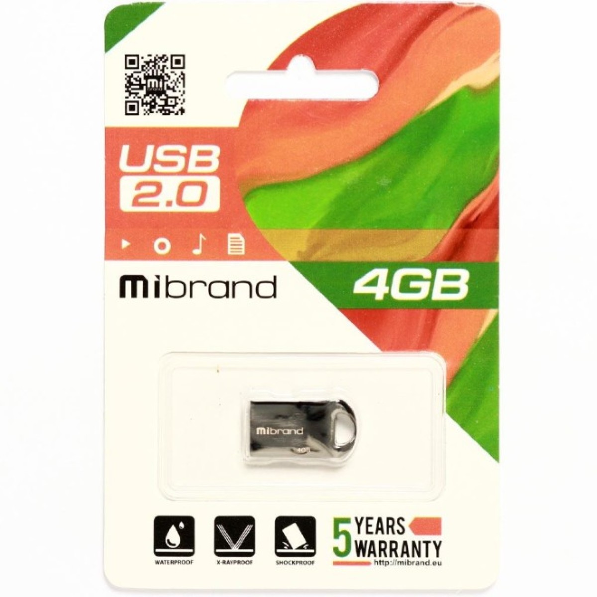 USB флеш накопичувач Mibrand 8GB Hawk Black USB 2.0 (MI2.0/HA8M1B) 98_98.jpg - фото 2