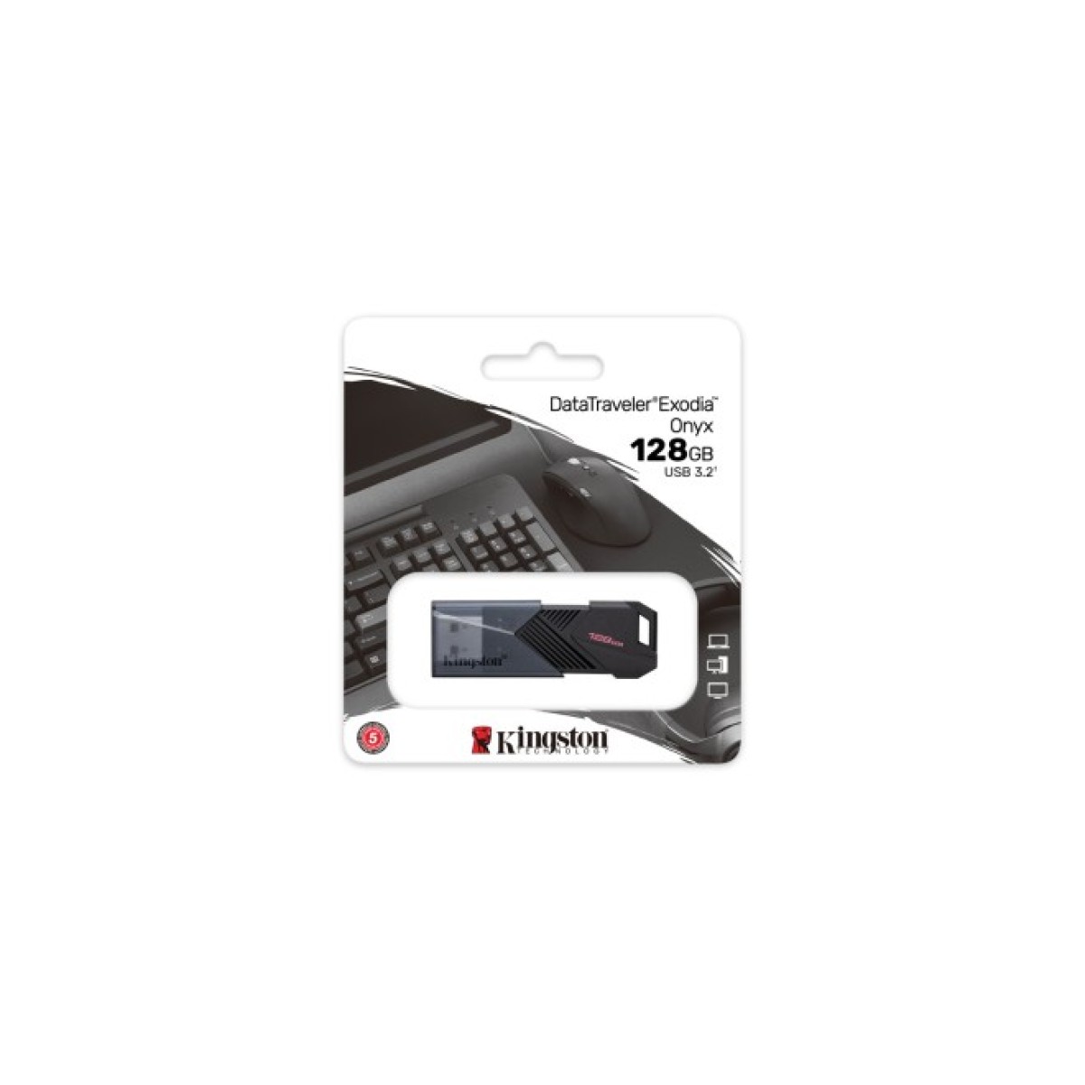 USB флеш накопитель Kingston USB3.2 128GB Kingston DataTraveler Exodia Onyx (DTXON/128GB) 98_98.jpg - фото 11