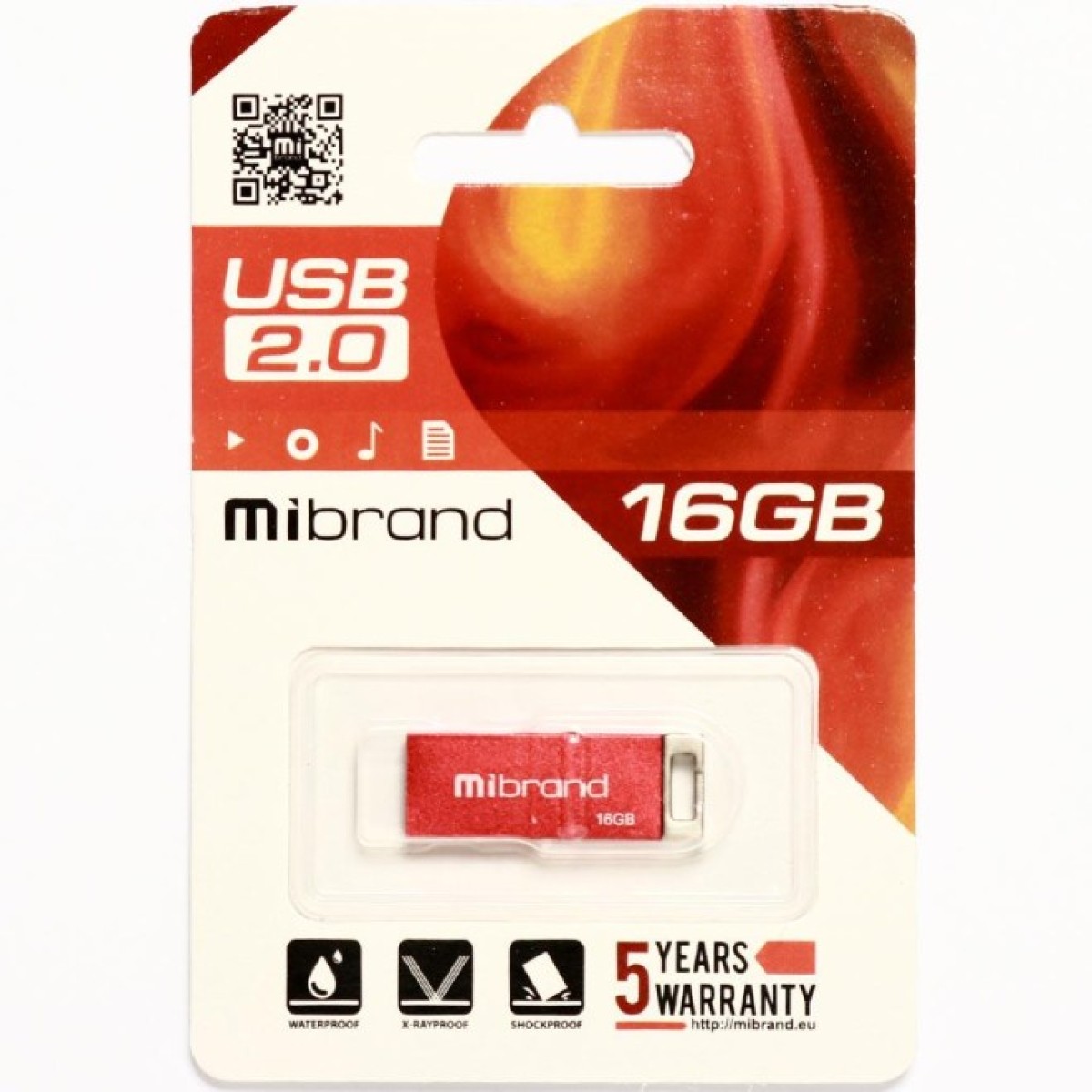 USB флеш накопитель Mibrand 16GB Сhameleon Red USB 2.0 (MI2.0/CH16U6R) 98_98.jpg - фото 2