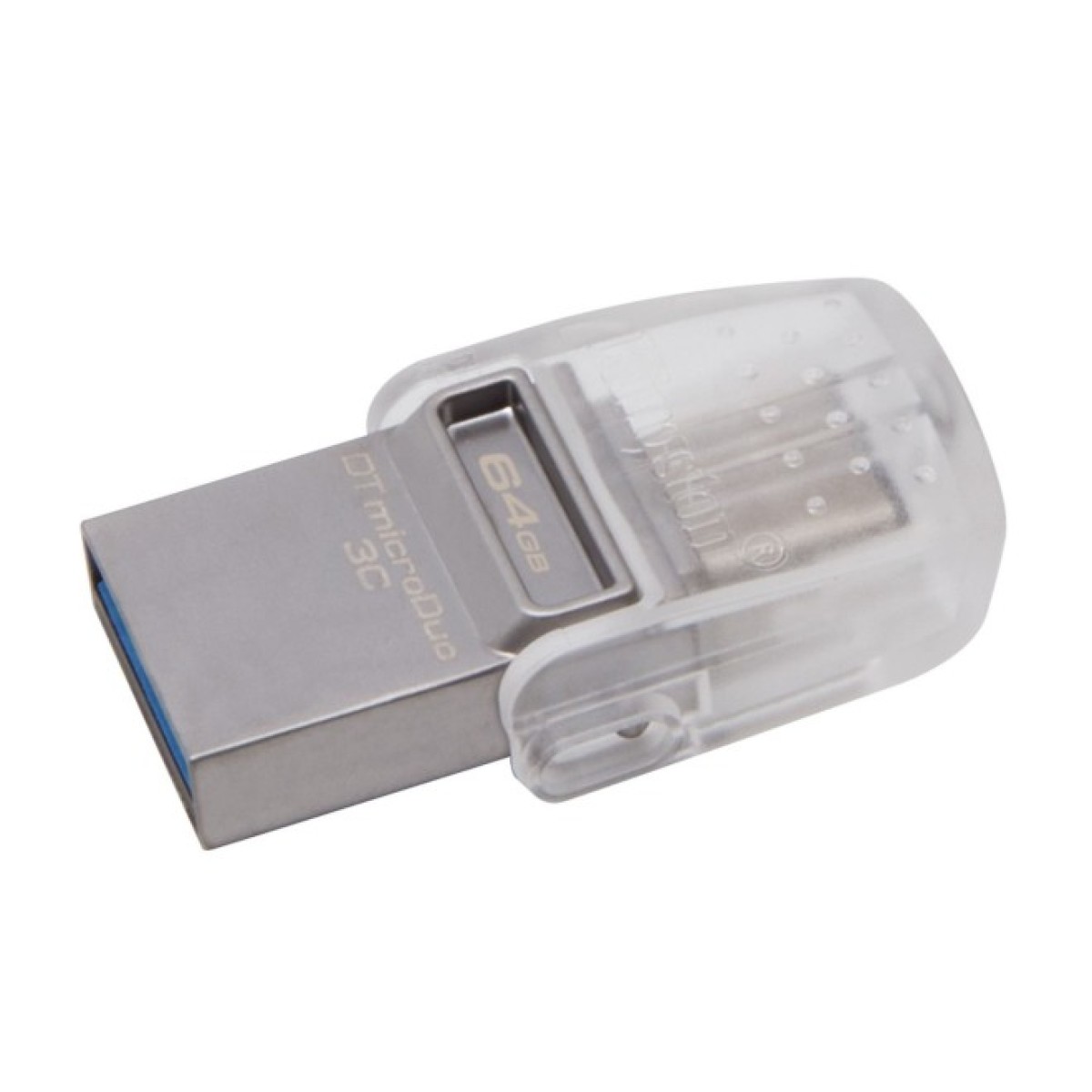 USB флеш накопитель Kingston 64GB DataTraveler microDuo 3C USB 3.1 (DTDUO3C/64GB) 98_98.jpg - фото 7