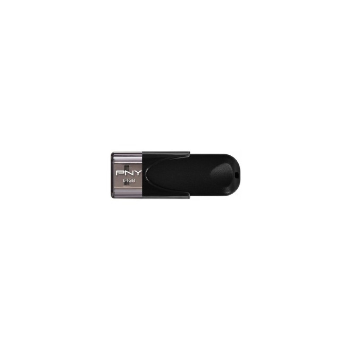 USB флеш накопичувач PNY flash 64GB Attache4 Black USB 2.0 (FD64GATT4-EF) 256_256.jpg