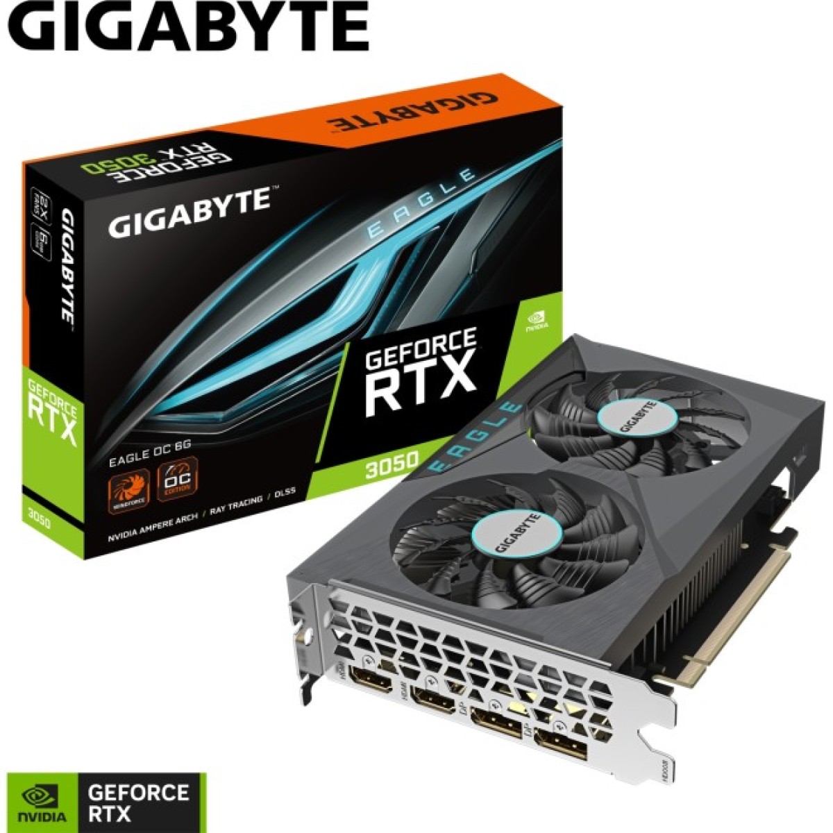 Видеокарта GIGABYTE GeForce RTX3050 6Gb EAGLE OC (GV-N3050EAGLE OC-6GD) 98_98.jpg - фото 2