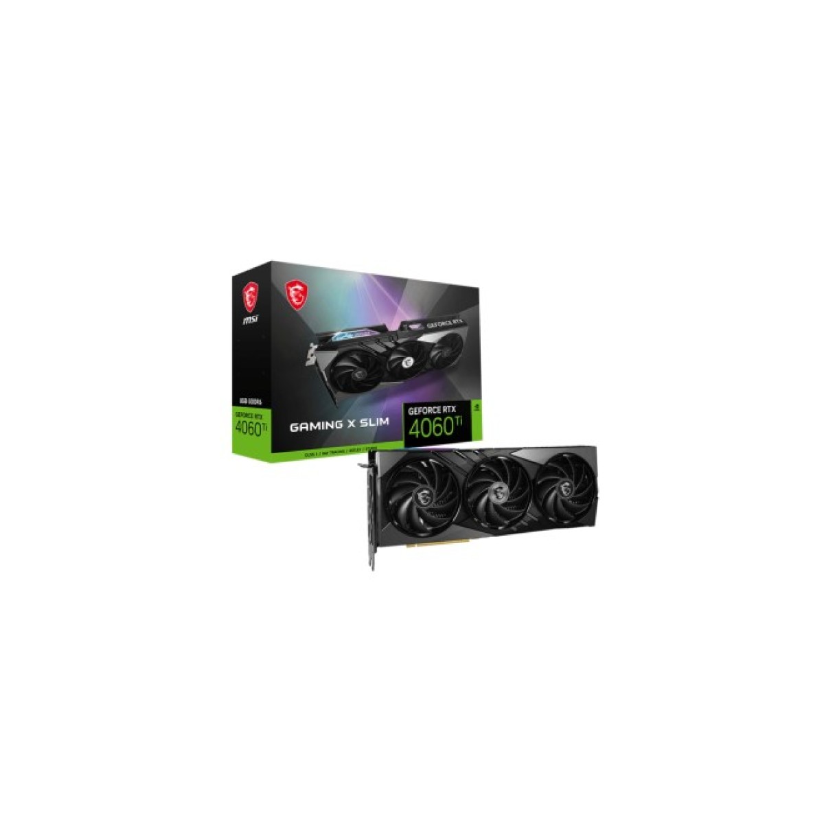 Відеокарта MSI GeForce RTX4060Ti 8Gb GAMING X SLIM (RTX 4060 Ti GAMING X SLIM 8G) 98_98.jpg - фото 2