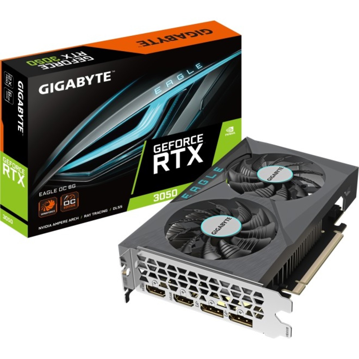 Відеокарта GIGABYTE GeForce RTX3050 6Gb EAGLE OC (GV-N3050EAGLE OC-6GD) 98_98.jpg - фото 6