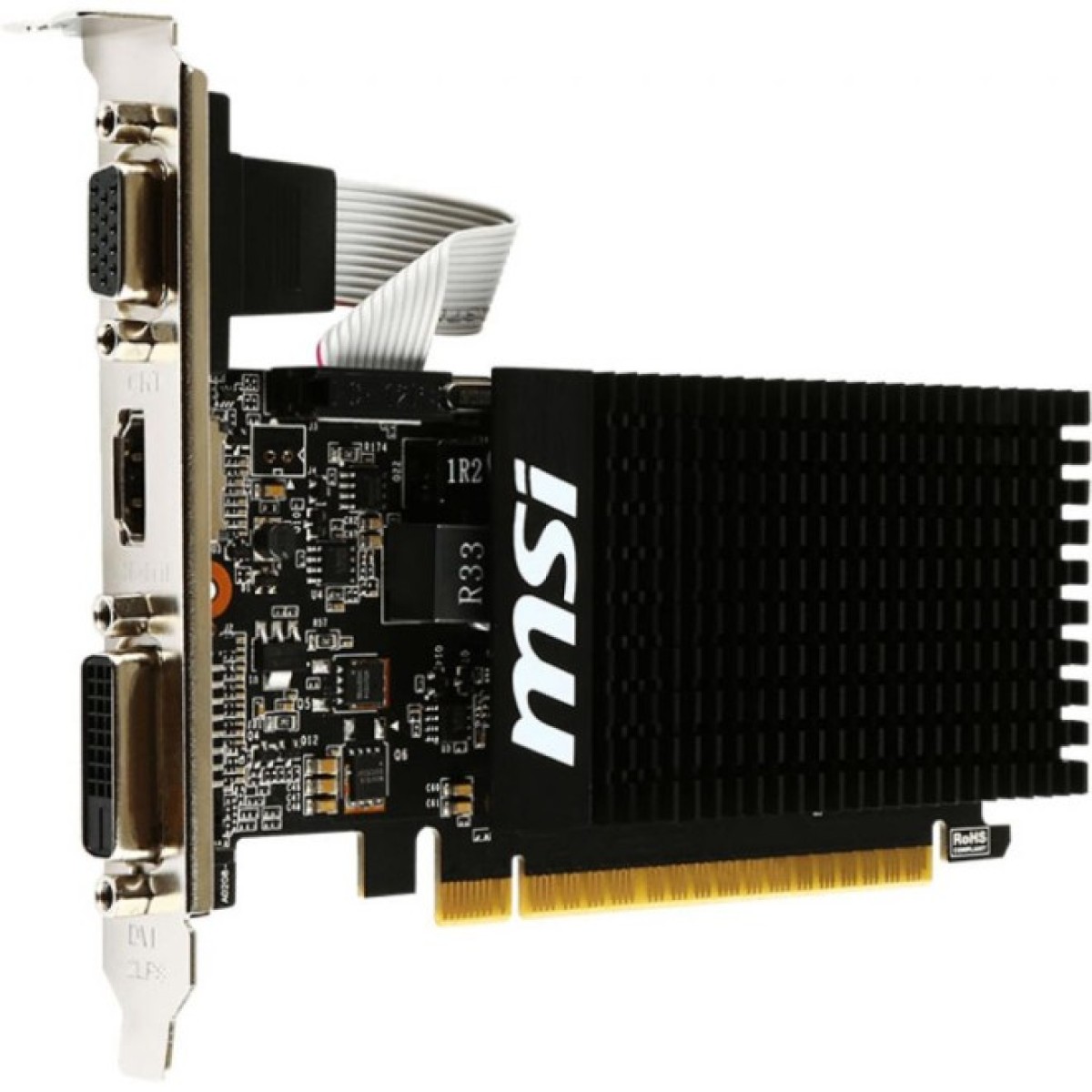 Відеокарта GeForce GT710 2048Mb MSI (GT 710 2GD3H LP) 98_98.jpg - фото 2