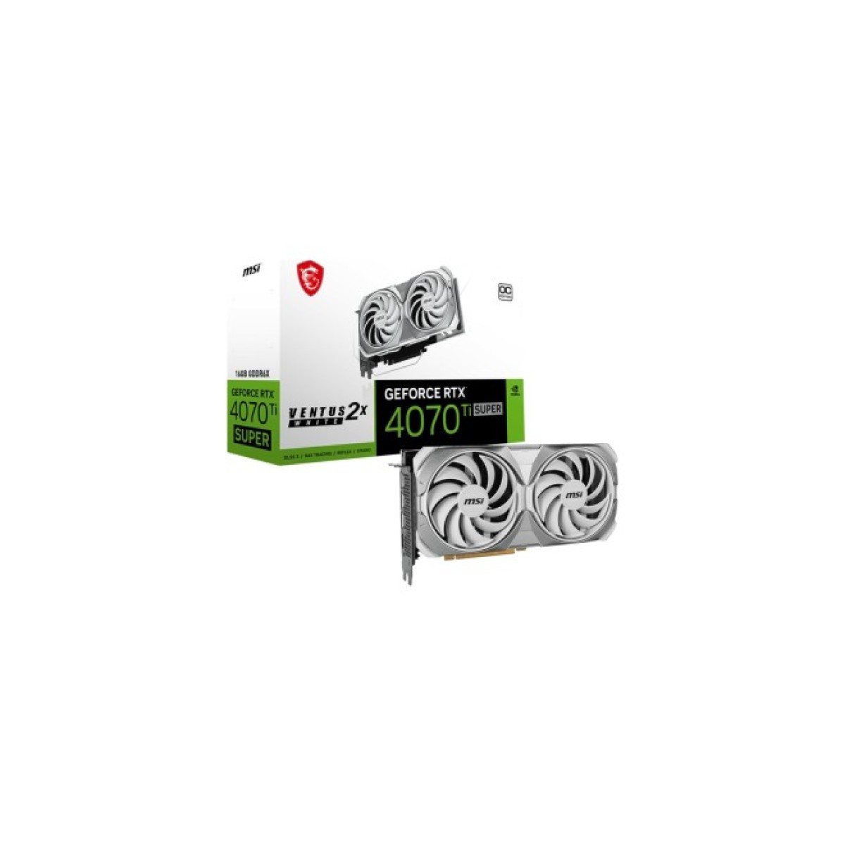 Відеокарта MSI GeForce RTX4070Ti SUPER 16Gb VENTUS 2X OC WHITE (RTX 4070 Ti SUPER 16G VENTUS 2X WHITE OC) 98_98.jpg - фото 4