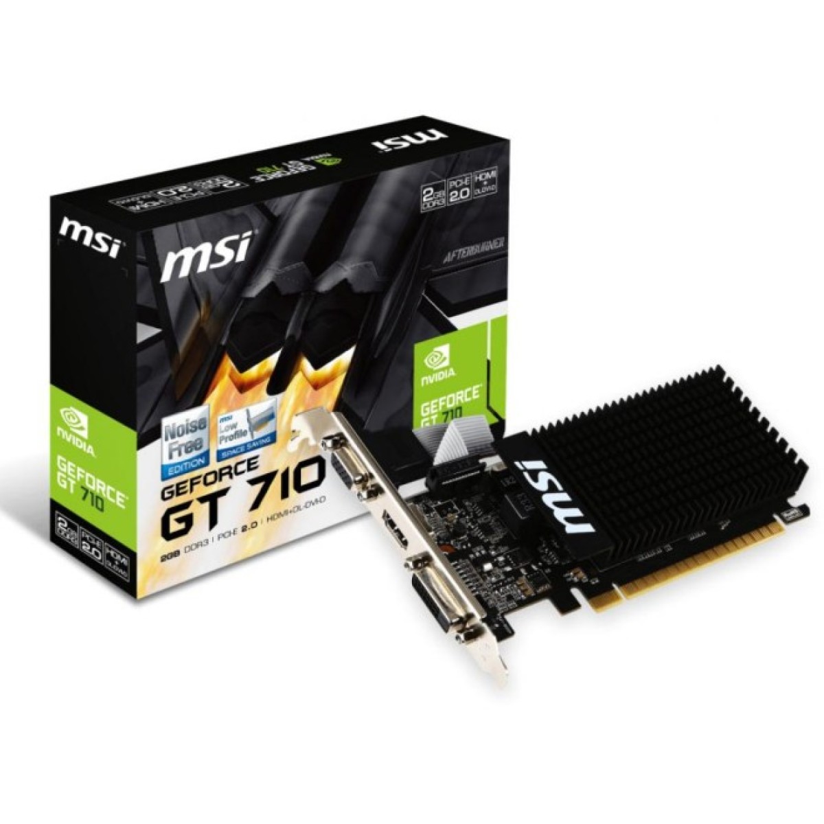Відеокарта GeForce GT710 2048Mb MSI (GT 710 2GD3H LP) 98_98.jpg - фото 1