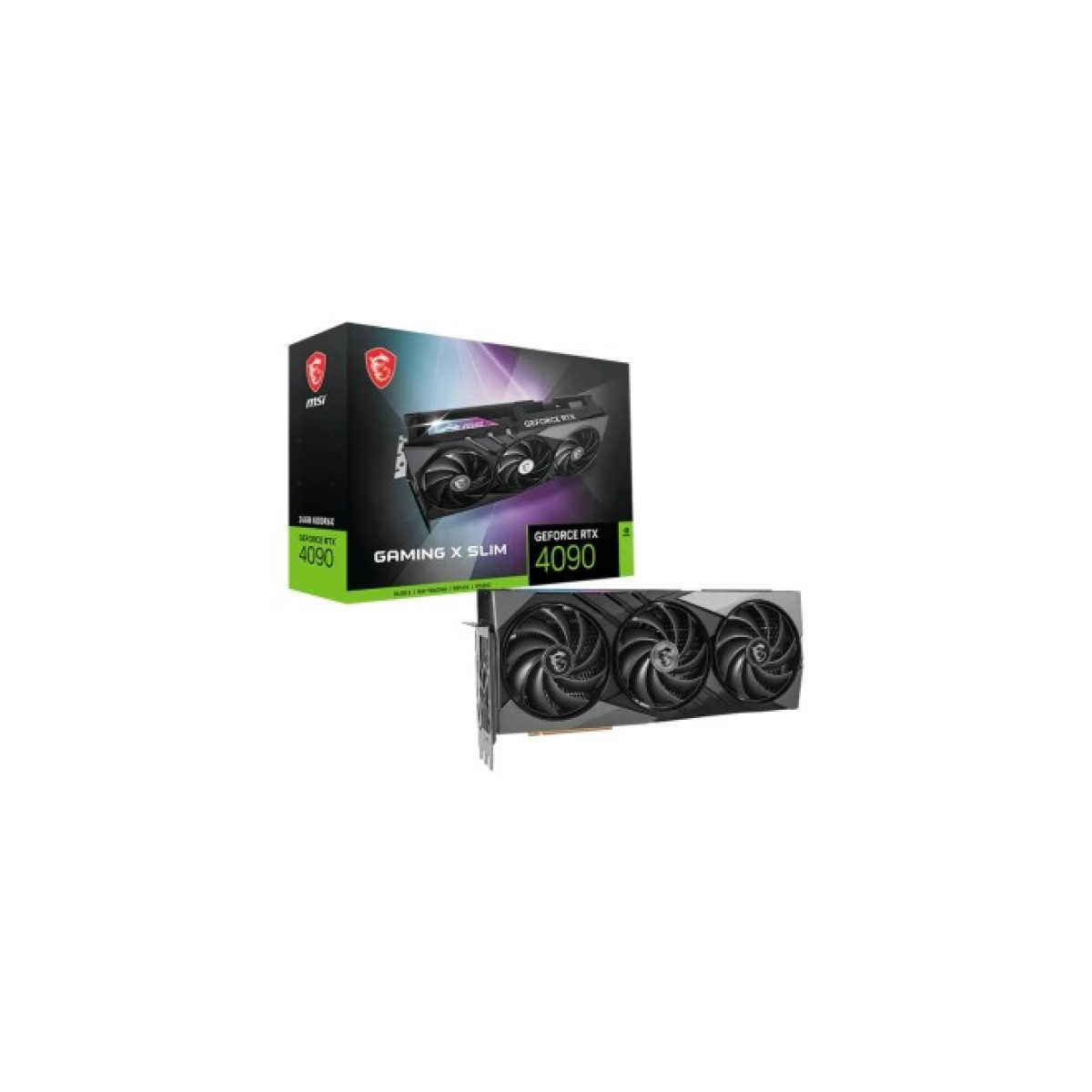 Відеокарта MSI GeForce RTX4090 24GB GAMING X SLIM TRIO (RTX 4090 GAMING X SLIM 24G) 98_98.jpg - фото 1