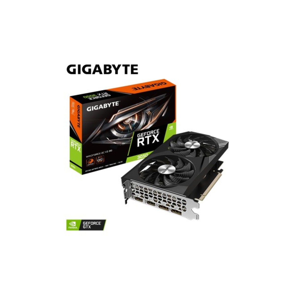 Видеокарта GIGABYTE GeForce RTX3050 8Gb WINDFORCE OC V2 (GV-N3050WF2OCV2-8GD) 98_98.jpg - фото 7