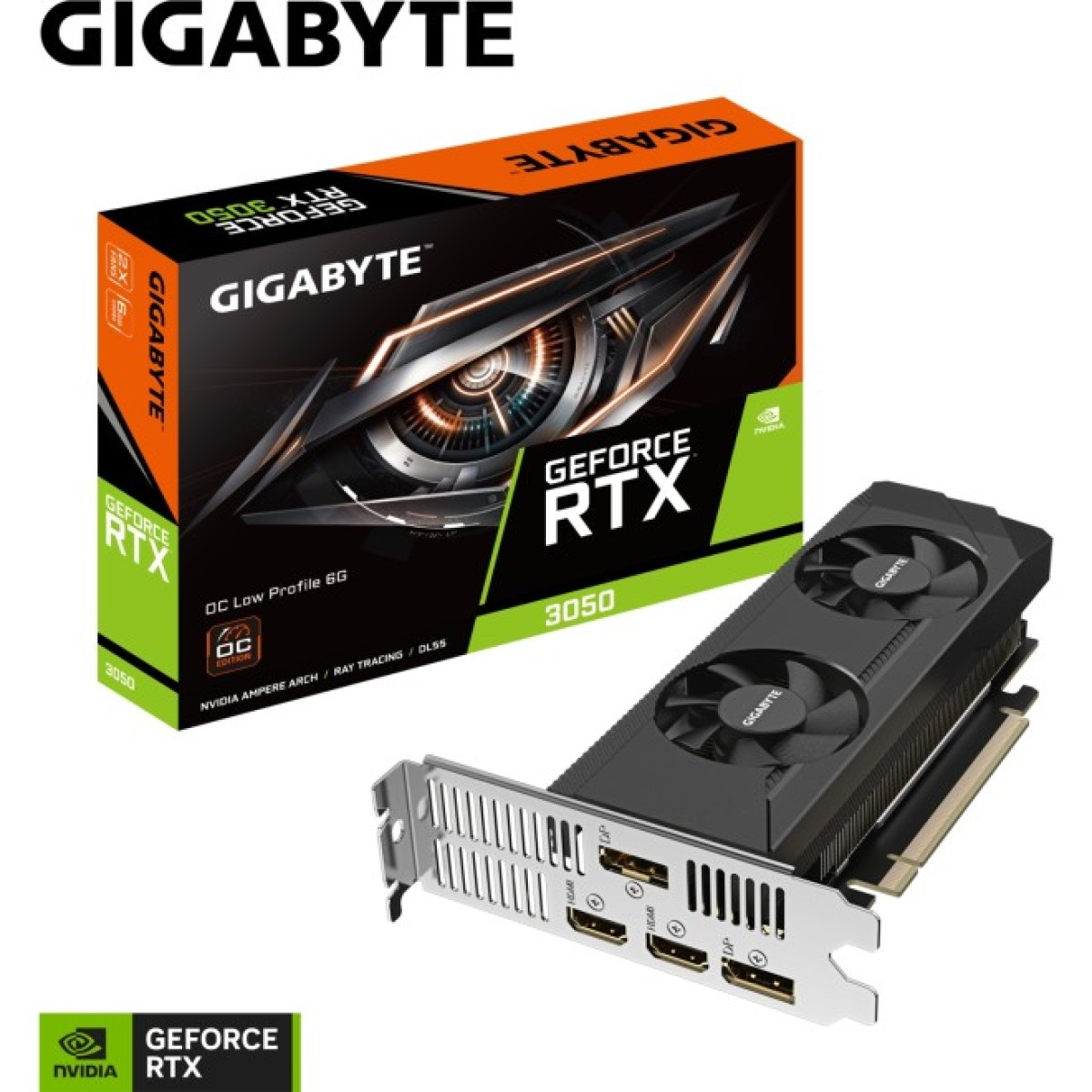 Видеокарта GIGABYTE GeForce RTX3050 6Gb OC LP (GV-N3050OC-6GL) 98_98.jpg - фото 2