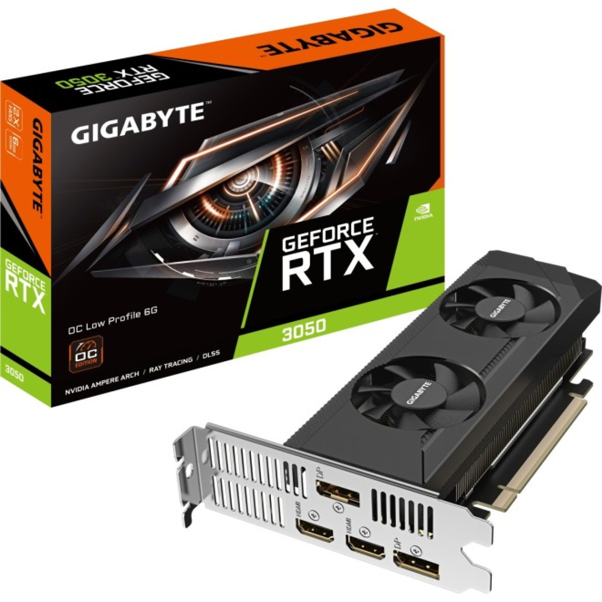 Видеокарта GIGABYTE GeForce RTX3050 6Gb OC LP (GV-N3050OC-6GL) 98_98.jpg - фото 6