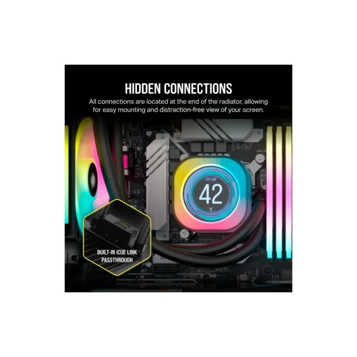 Система водяного охолодження Corsair iCUE Link H100i LCD RGB (CW-9061007-WW) 98_98.jpg - фото 6