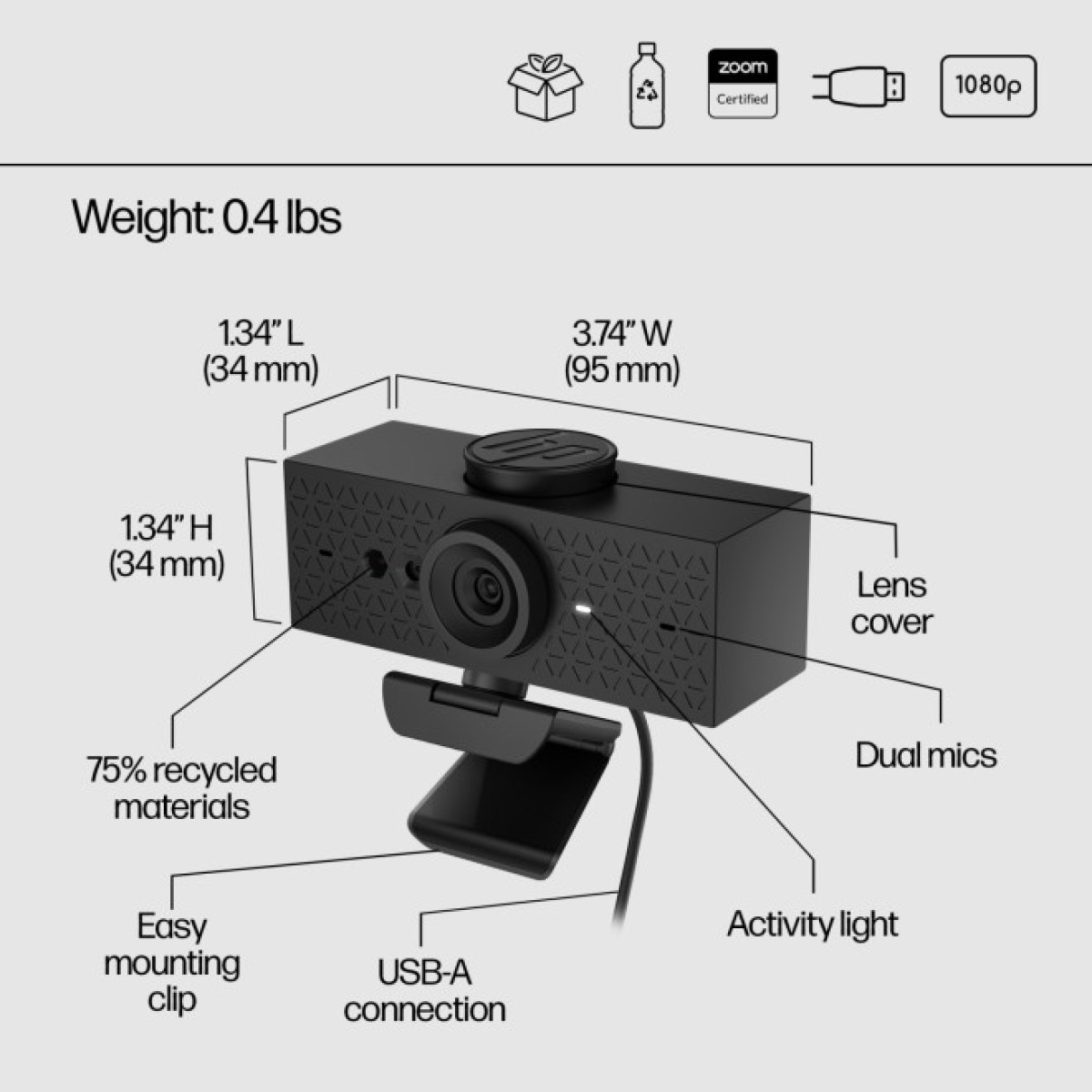 Веб-камера HP 620 FHD (6Y7L2AA) 98_98.jpg - фото 5
