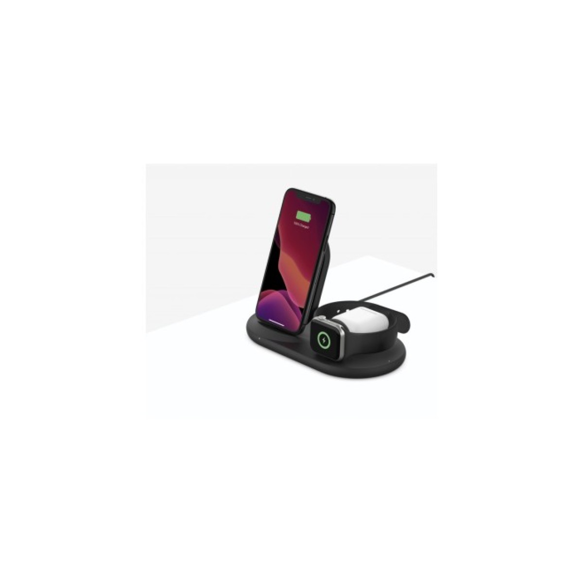 Зарядное устройство Belkin 3-in-1 Wireless Pad/Stand/Apple Watch, black (WIZ001VFBK) 98_98.jpg - фото 4