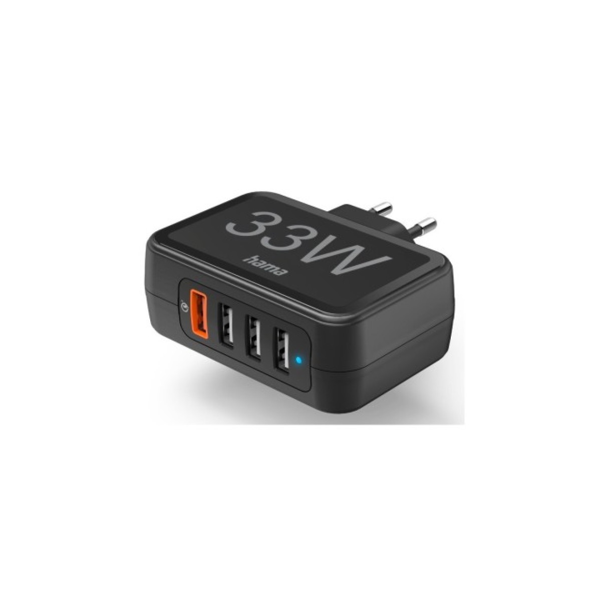 Зарядний пристрій Hama 4xUSB-A QC, Qualcomm 3.0, 33W Black (00201629) 98_98.jpg - фото 1