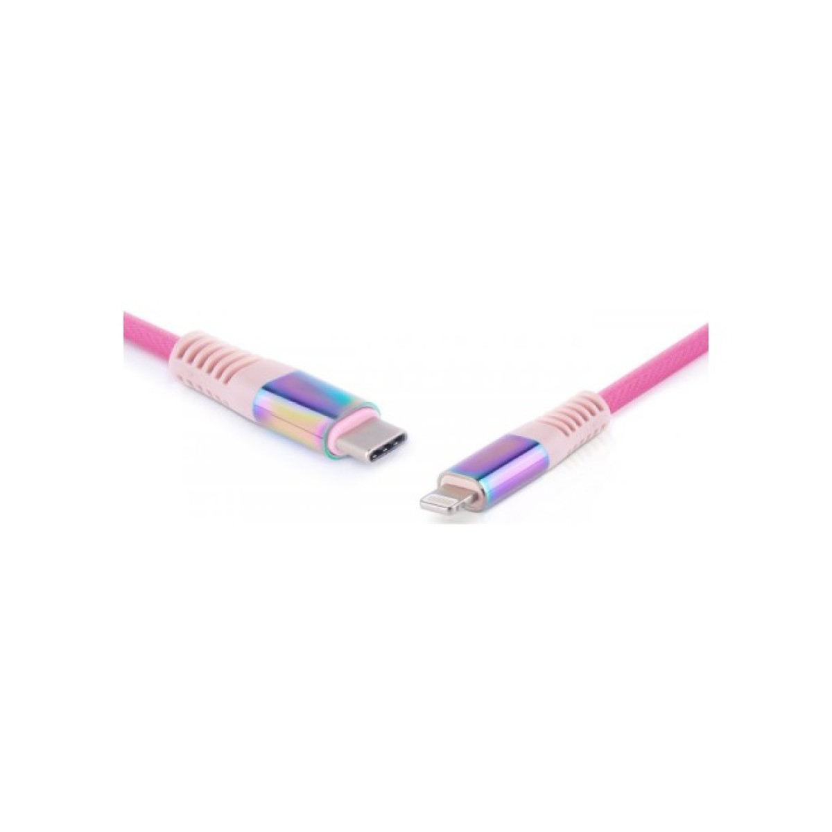 Дата кабель USB-C to Lightning 1.0m MFI Rainbow REAL-EL (EL123500054) 98_98.jpg - фото 4