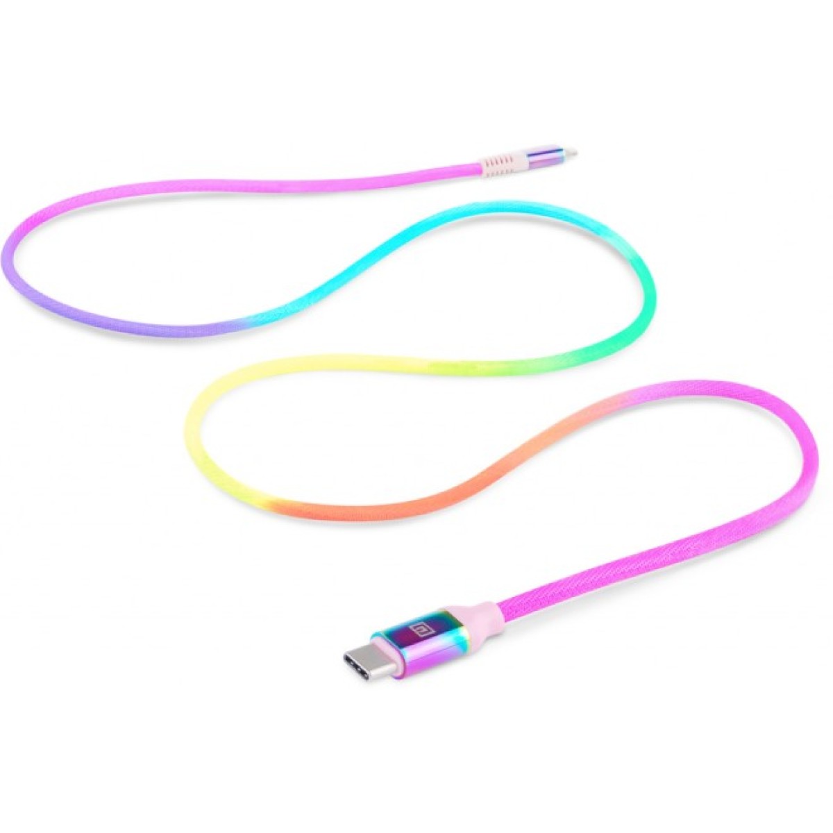 Дата кабель USB-C to Lightning 1.0m MFI Rainbow REAL-EL (EL123500054) 98_98.jpg - фото 6