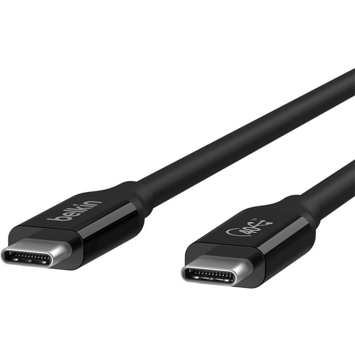 Дата кабель USB-C to USB-C 0.8m USB4 40Gbps 100W Black Belkin (INZ001BT0.8MBK) 98_98.jpg - фото 5