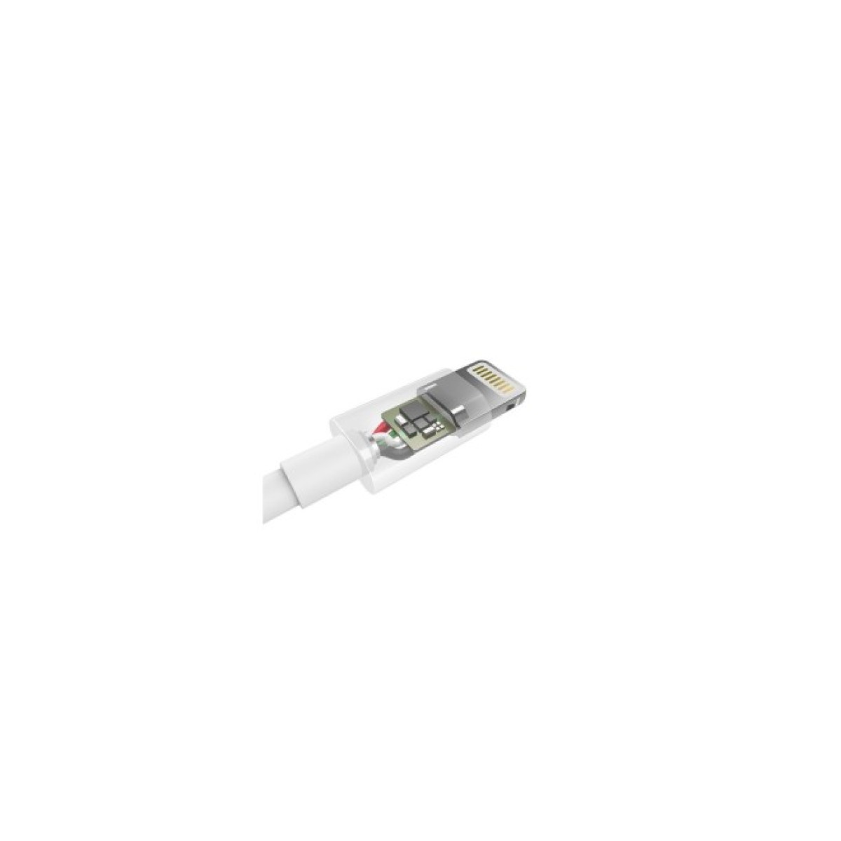 Дата кабель USB 2.0 AM to Lightning 1.2m 2.1A MFI White Choetech (IP0026-WH) 98_98.jpg - фото 8
