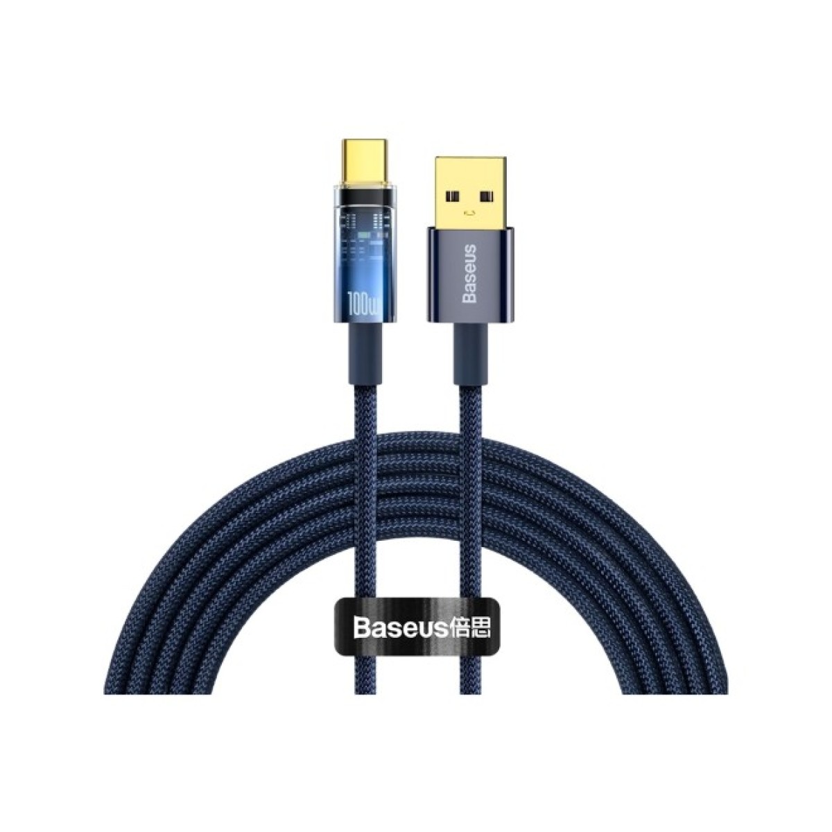 Дата кабель USB 2.0 AM to Type-C 2.0m 5A Blue Baseus (CATS000303) 256_256.jpg