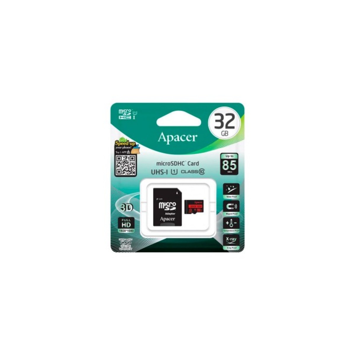 Карта пам'яті Apacer 32GB microSDXC class 10 UHS-I (AP32GMCSH10U5-RA) 98_98.jpg - фото 2