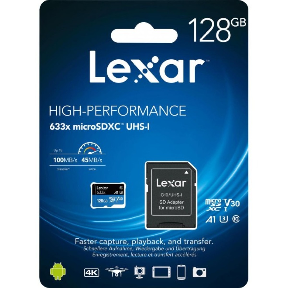 Карта памяти Lexar 128GB microSDXC class 10 UHS-I 633x (LSDMI128BB633A) 98_98.jpg - фото 4