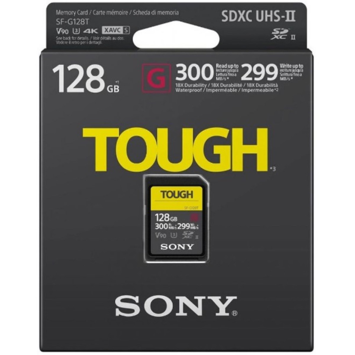 Карта памяти Sony 128GB SDXC class10 UHS-II U3 V90 Tough (SFG1TG) 98_98.jpg - фото 2