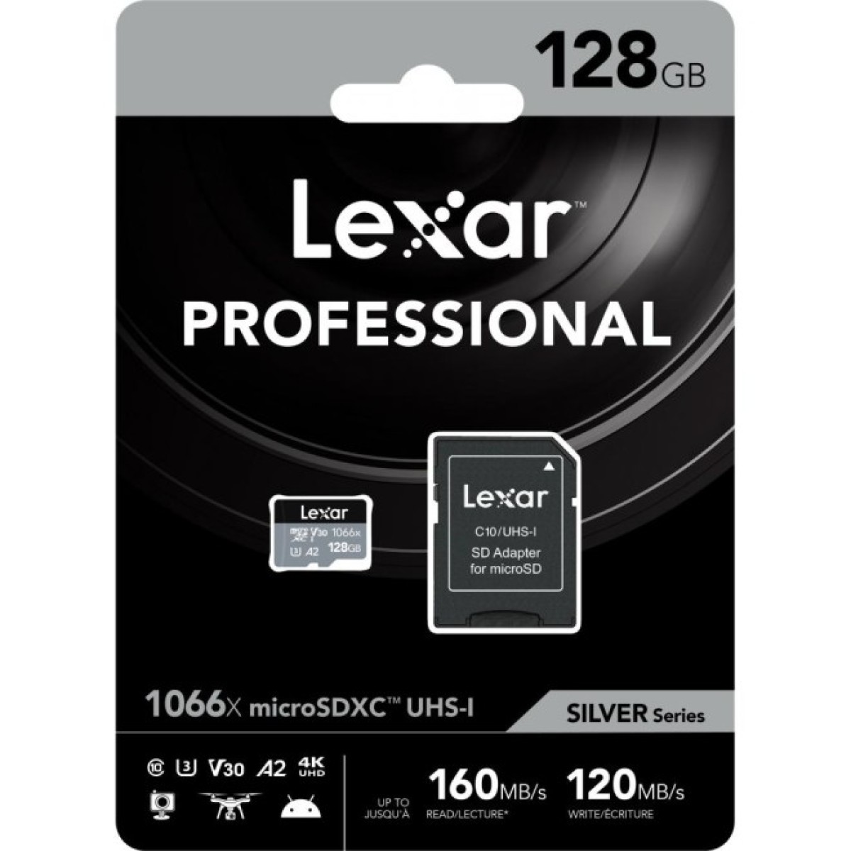 Карта памяти Lexar 128GB microSDXC class 10 UHS-I 1066x Silver (LMS1066128G-BNANG) 98_98.jpg - фото 3