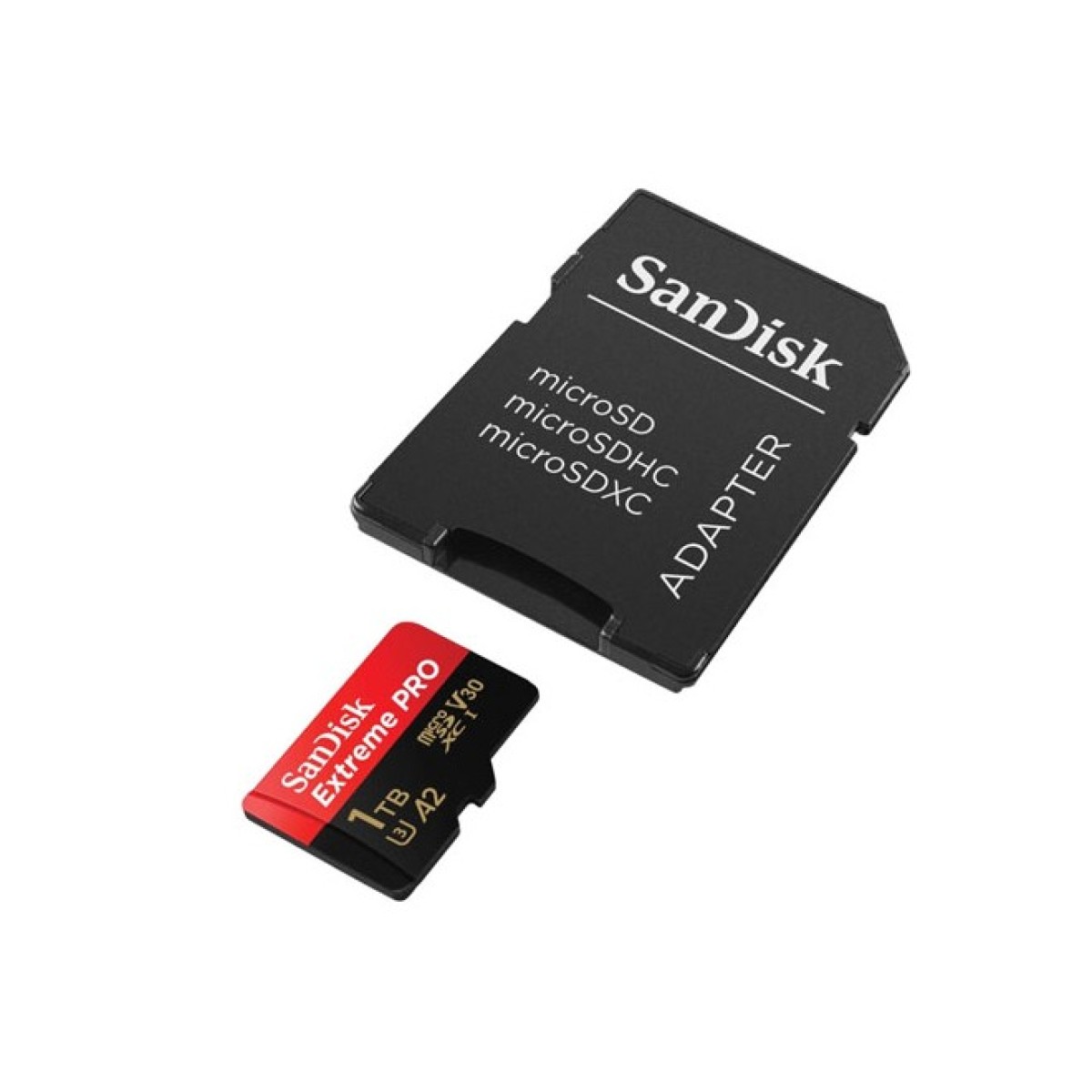 Карта памяти SanDisk 1 TB microSDXC UHS-I U3 Extreme Pro+SD Adapter (SDSQXCD-1T00-GN6MA) 256_256.jpg