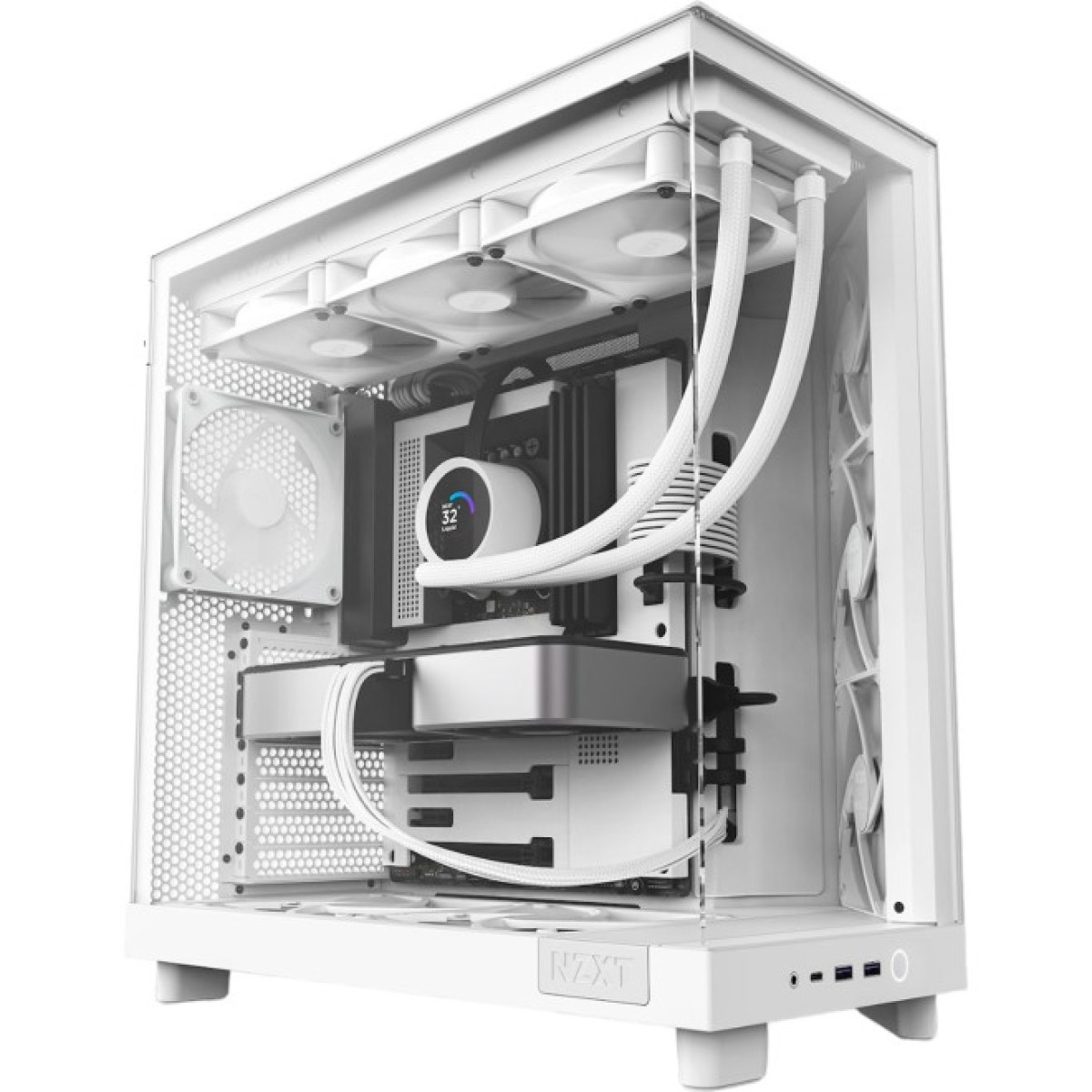 Корпус NZXT H6 Flow All white (CC-H61FW-01) 98_98.jpg - фото 2